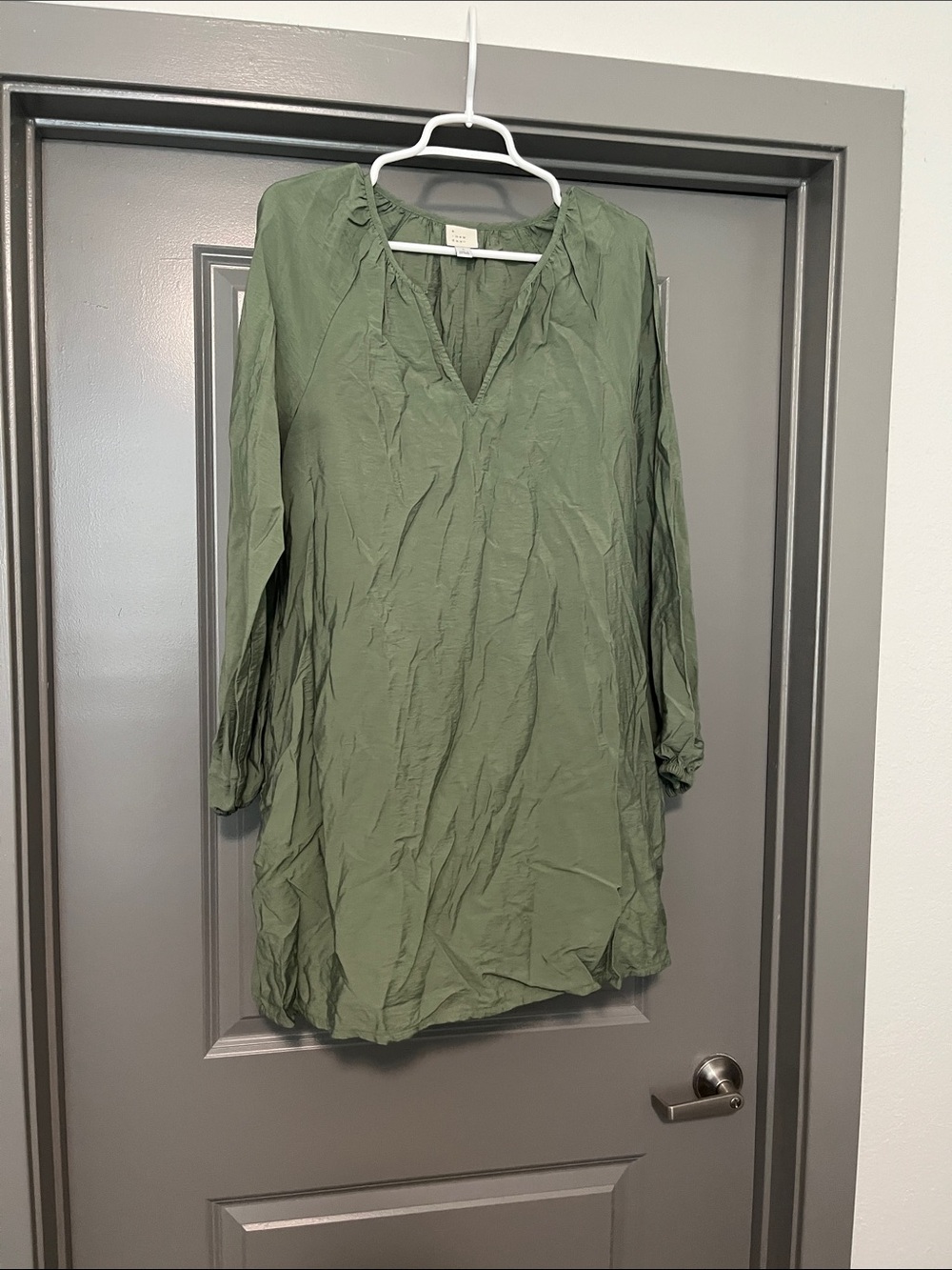A New Day Green Long Sleeve Dress